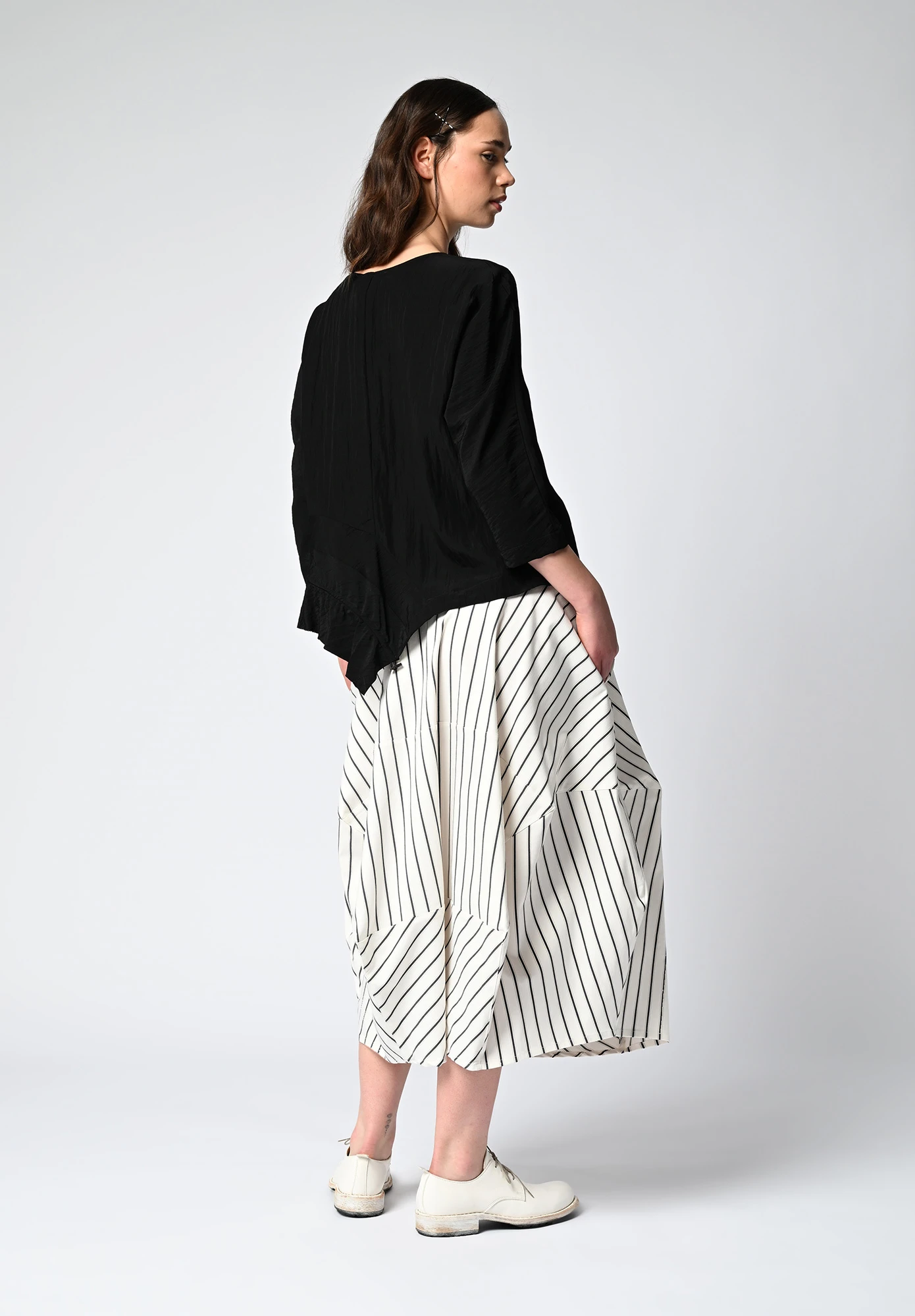 MM SÖHN - ASPECT SKIRT - NATURAL STRIPE MM SÖHN - ASPECT SKIRT - NATURAL STRIPE