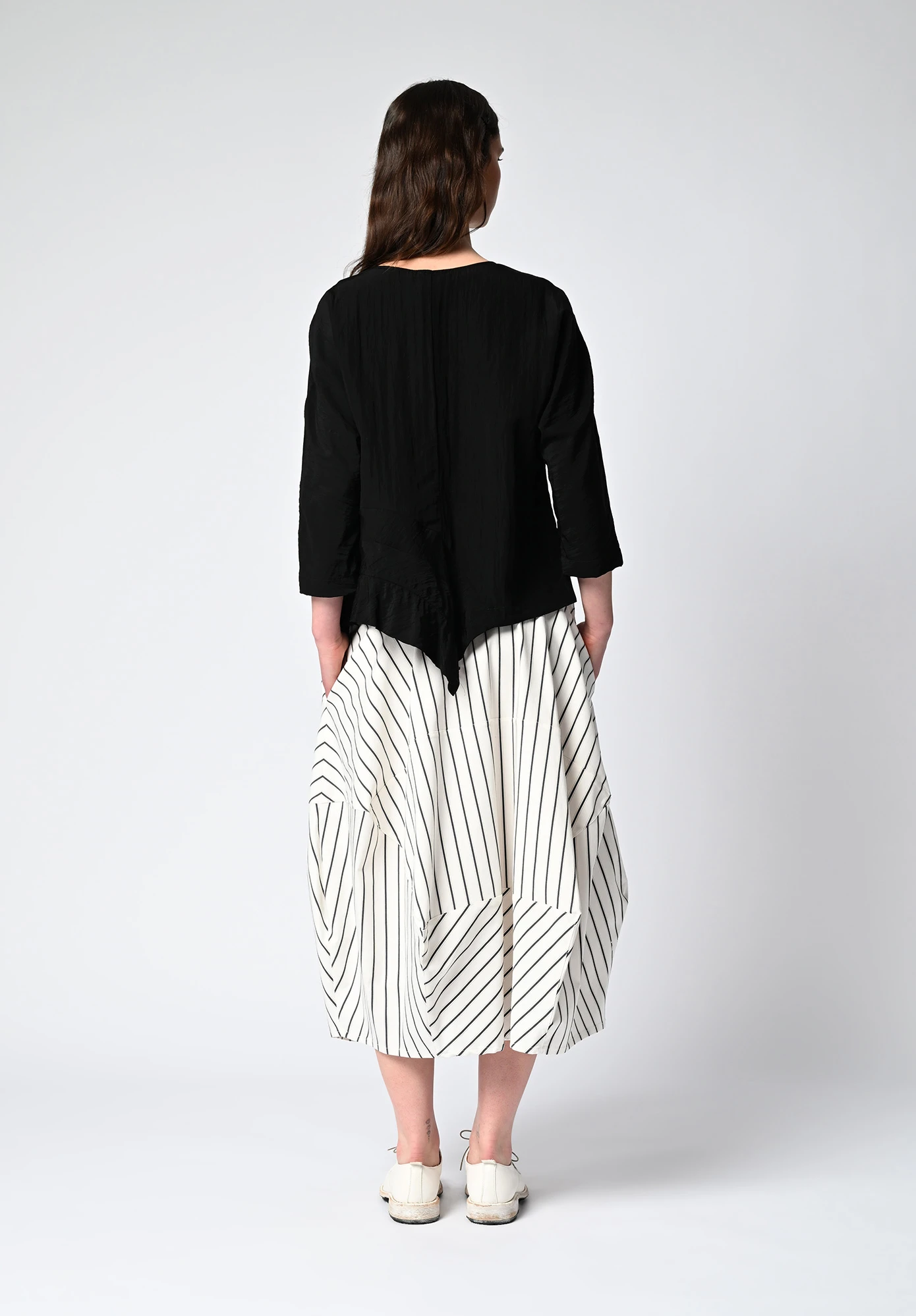 MM SÖHN - ASPECT SKIRT - NATURAL STRIPE MM SÖHN - ASPECT SKIRT - NATURAL STRIPE