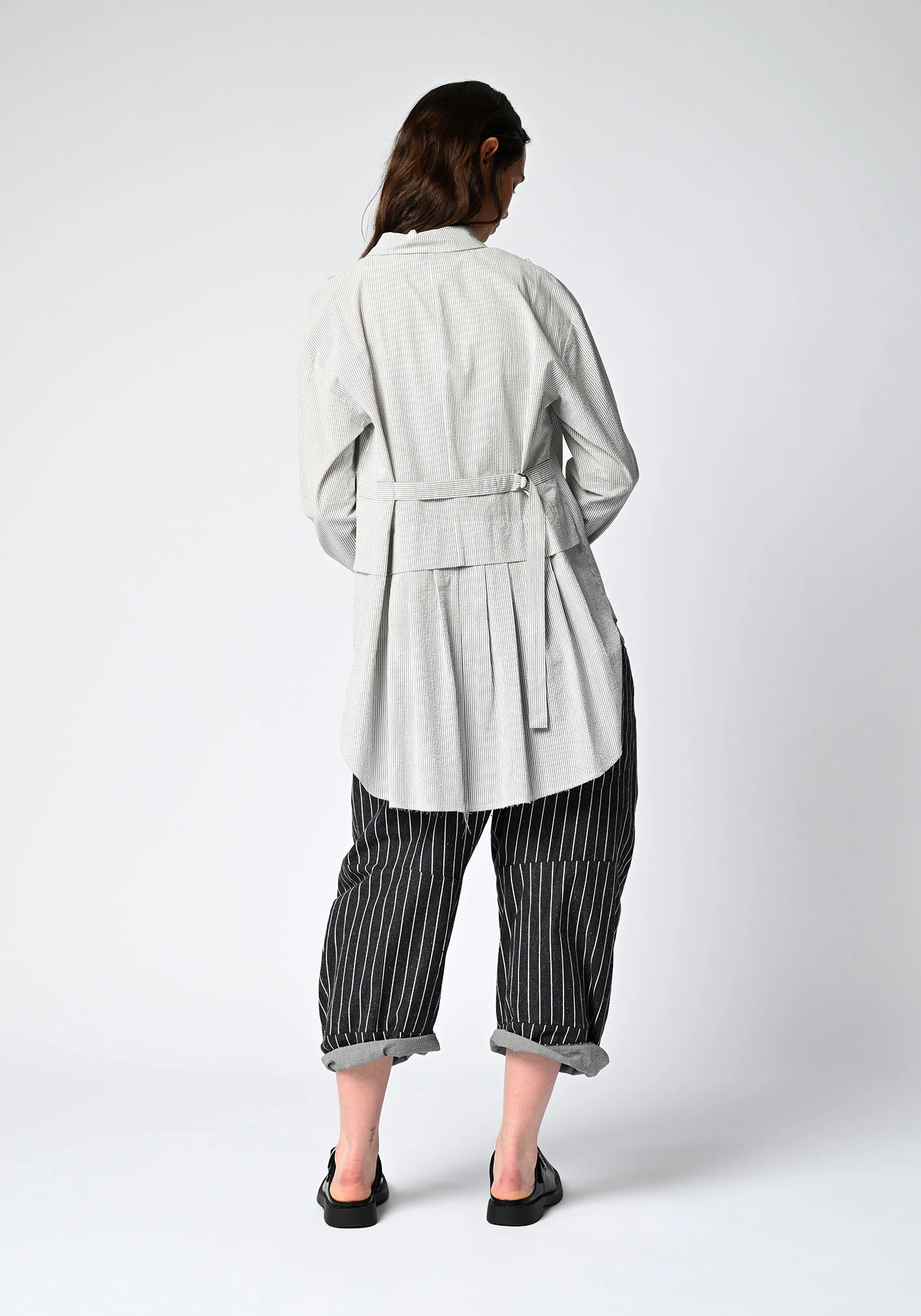 MM SÖHN - COMMA TAILS SHIRT - NATURAL STRIPE