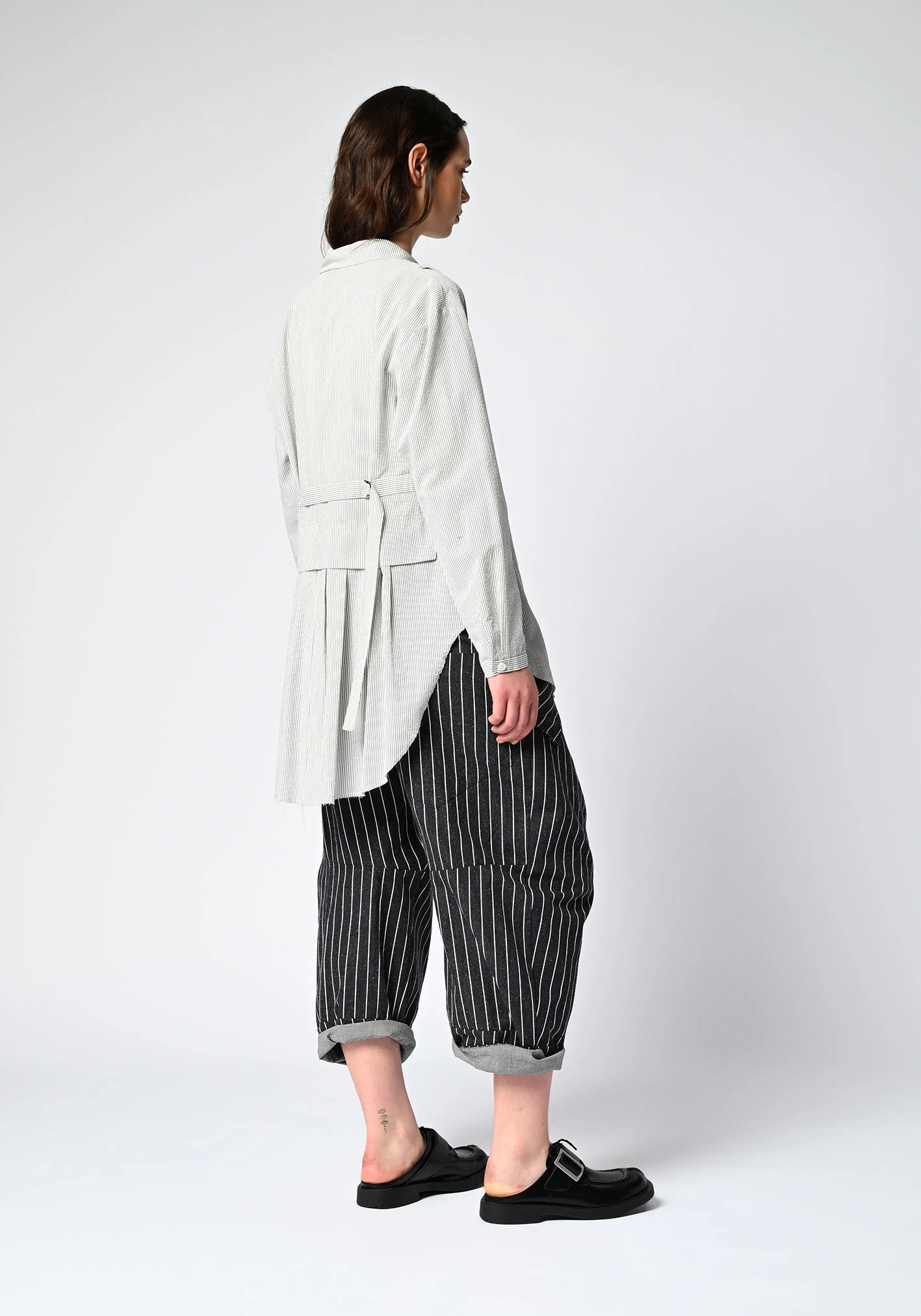 MM SÖHN - COMMA TAILS SHIRT - NATURAL STRIPE