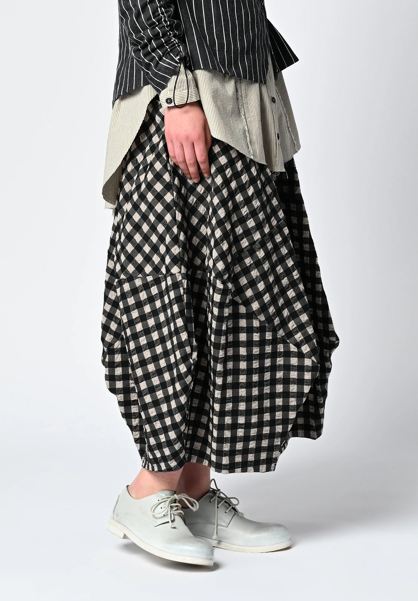 MM SÖHN - ASPECT SKIRT - BLACK GINGHAM CHECK MM SÖHN - ASPECT SKIRT - BLACK GINGHAM CHECK