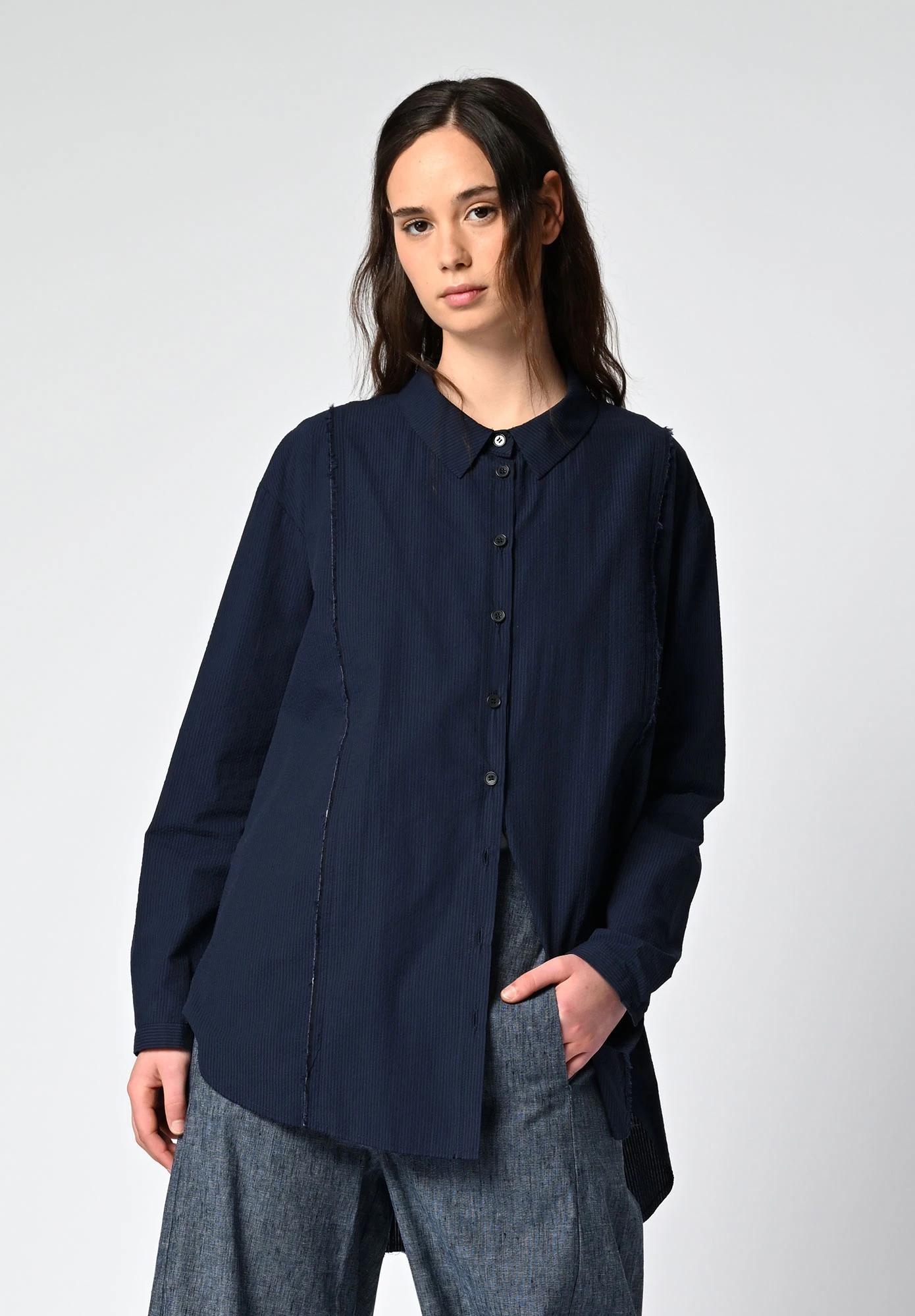 MM SÖHN - COMMA TAILS SHIRT - INK STRIPE