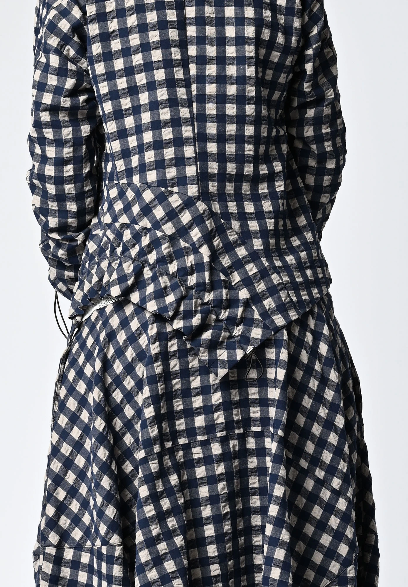 MM SÖHN - MEMOIR JACKET - INK | TAUPE GINGHAM CHECK MM SÖHN - MEMOIR JACKET - INK | TAUPE GINGHAM CHECK