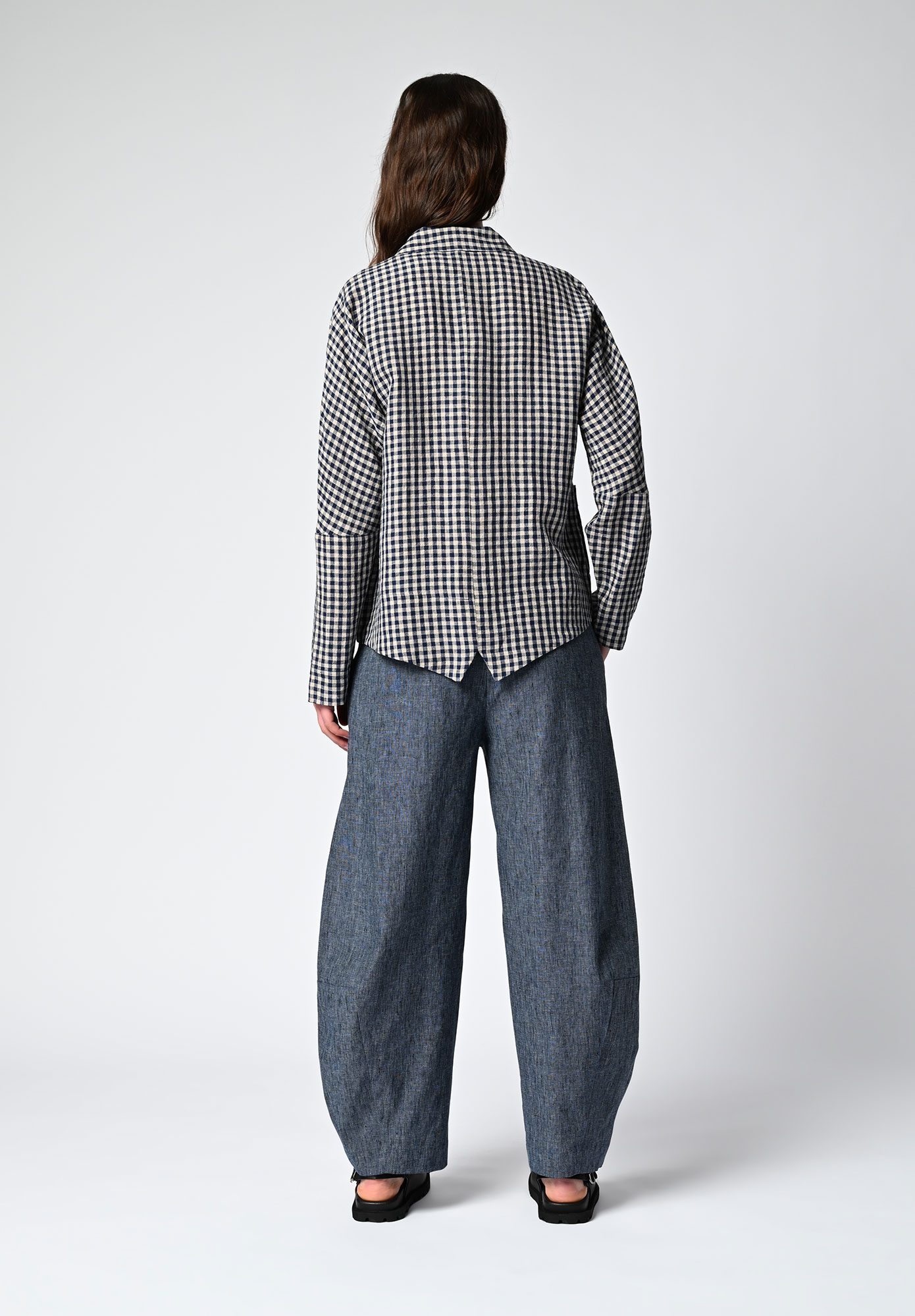 MM SÖHN - SONDER SHIRT JACKET - INK GINGHAM MM SÖHN - SONDER SHIRT JACKET - INK GINGHAM
