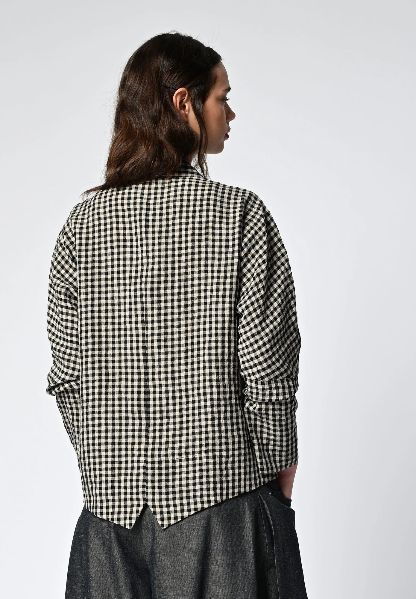 MM SÖHN - SONDER SHIRT JACKET - BLACK GINGHAM MM SÖHN - SONDER SHIRT JACKET - BLACK GINGHAM