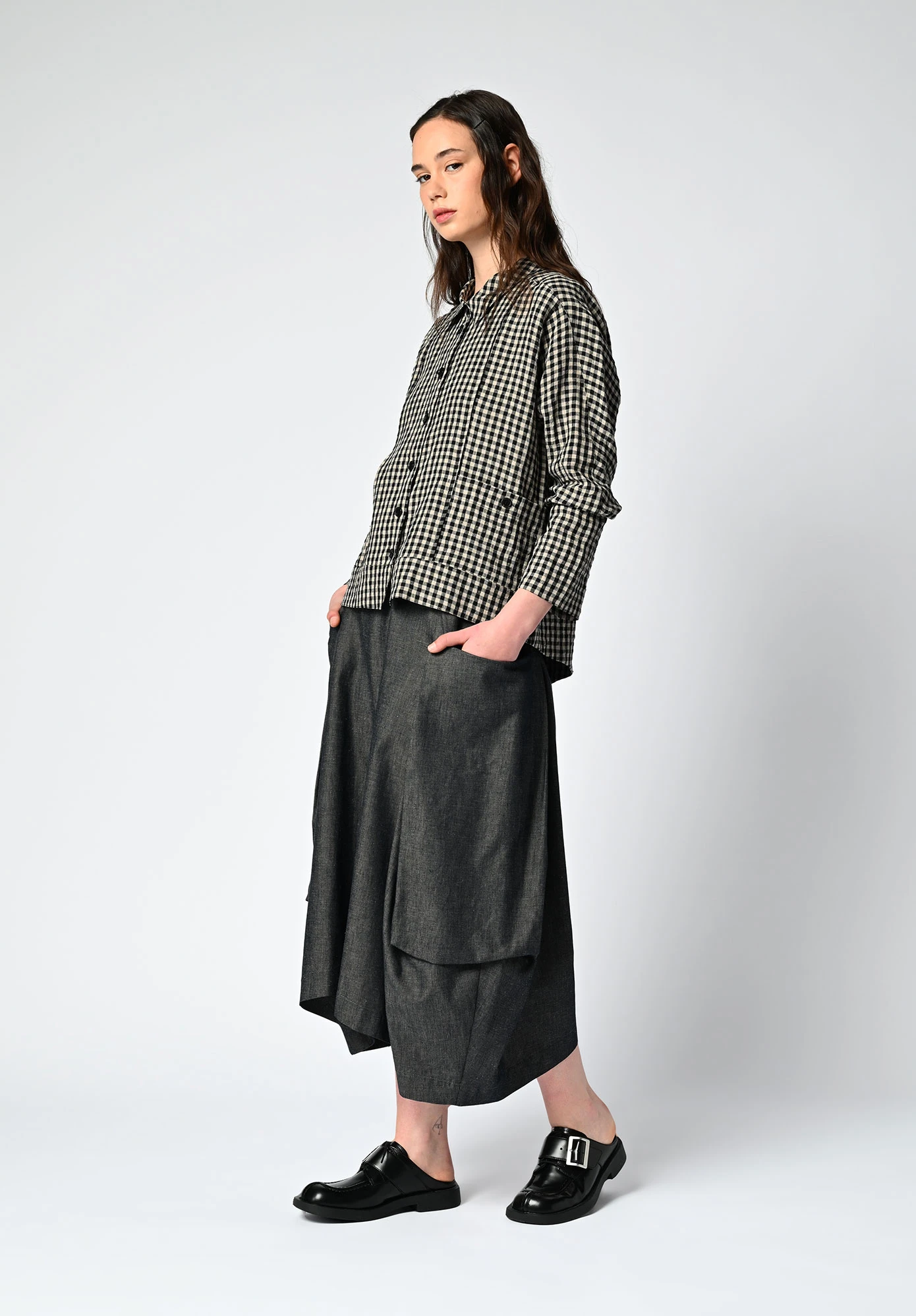 MM SÖHN - SONDER SHIRT JACKET - BLACK GINGHAM MM SÖHN - SONDER SHIRT JACKET - BLACK GINGHAM