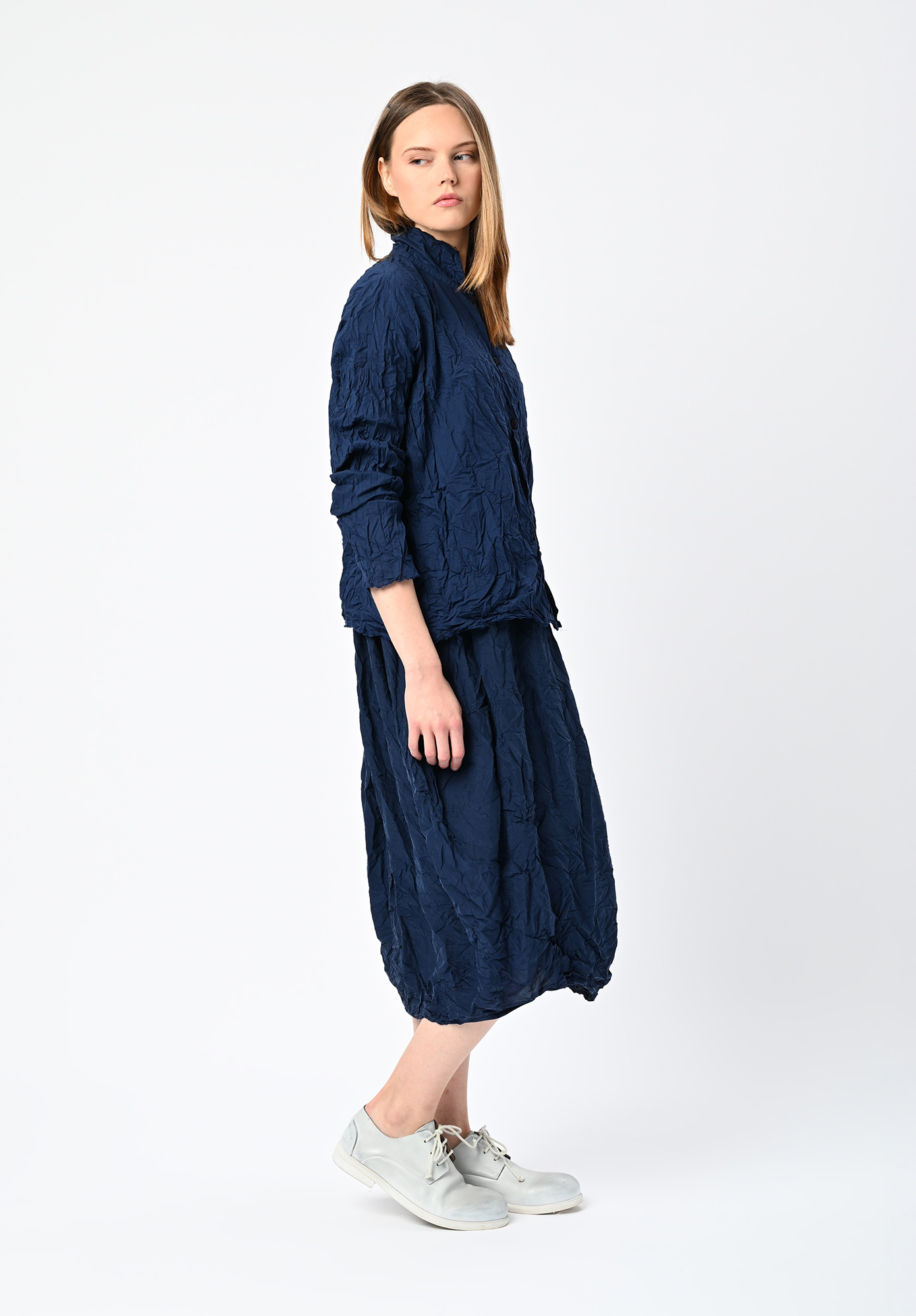 PRIVATSACHEN - SPURNAHT SLIM FITTED SHIRT LONG SLEEVE - RAUM | NAVY PRIVATSACHEN - SPURNAHT SLIM FITTED SHIRT LONG SLEEVE - RAUM | NAVY