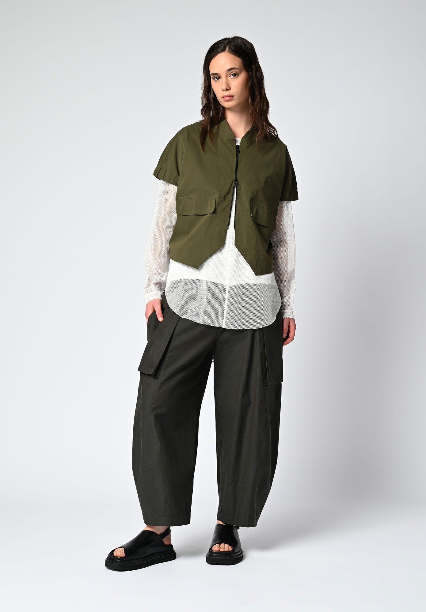 MM SÖHN - ALIGN BOMBER JACKET - KHAKI
