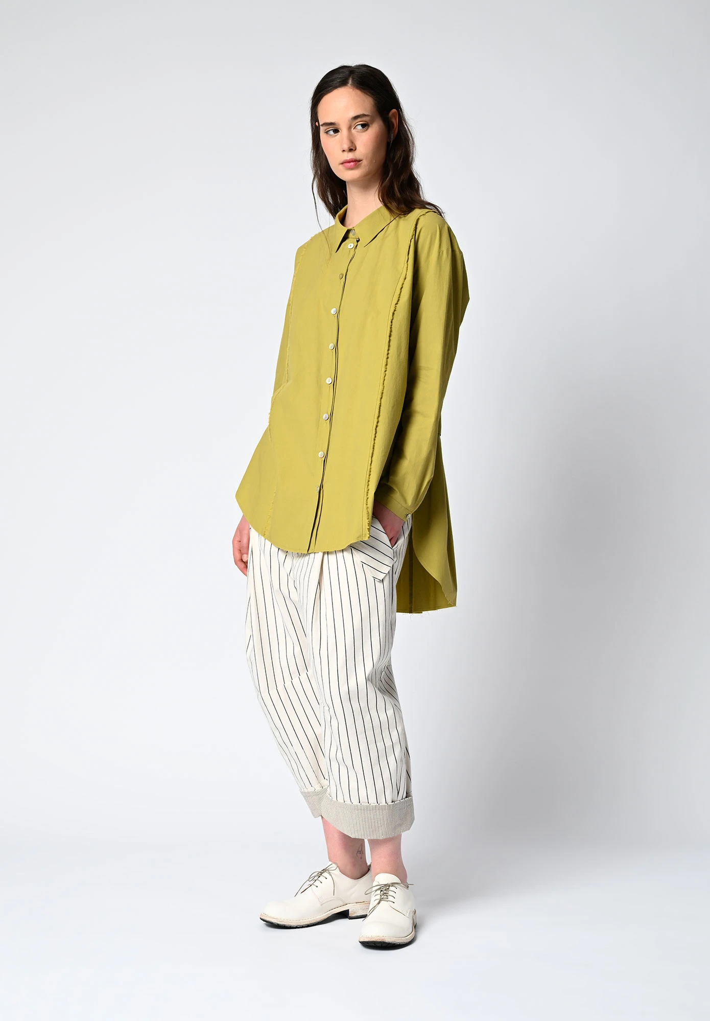 MM SÖHN - COMMA TAILS SHIRT - PISTACHIO MM SÖHN - COMMA TAILS SHIRT - PISTACHIO
