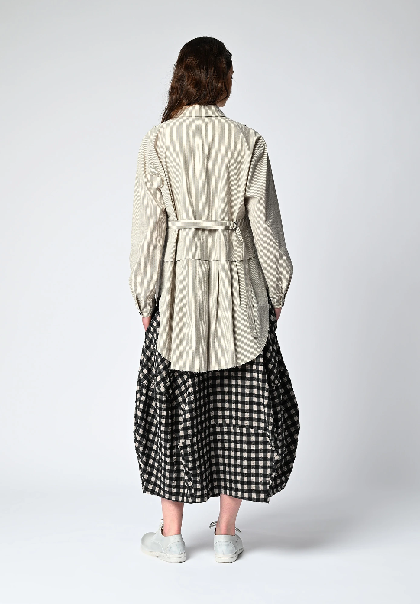 MM SÖHN - COMMA TAILS SHIRT - OYSTER STRIPE