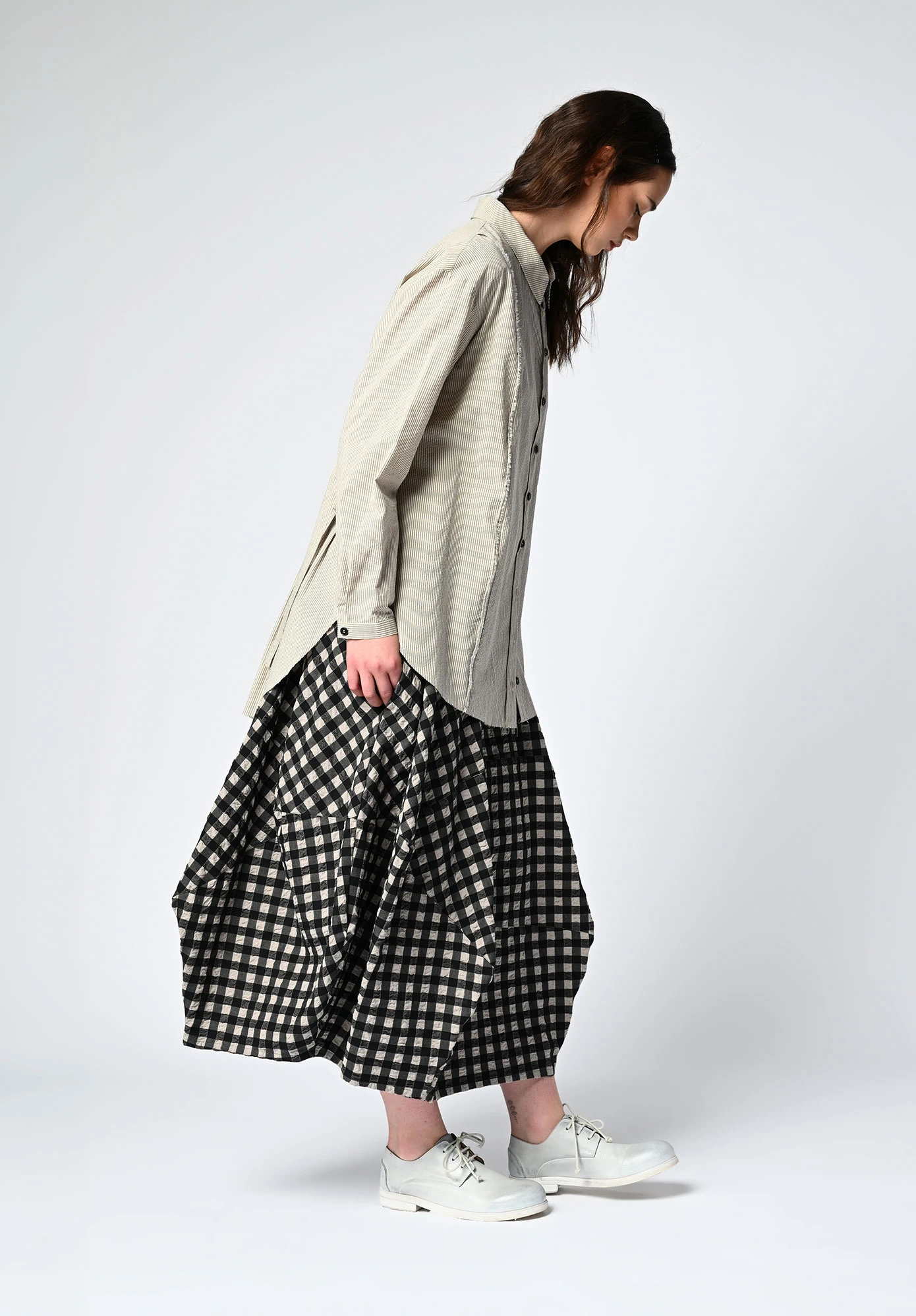MM SÖHN - COMMA TAILS SHIRT - OYSTER STRIPE