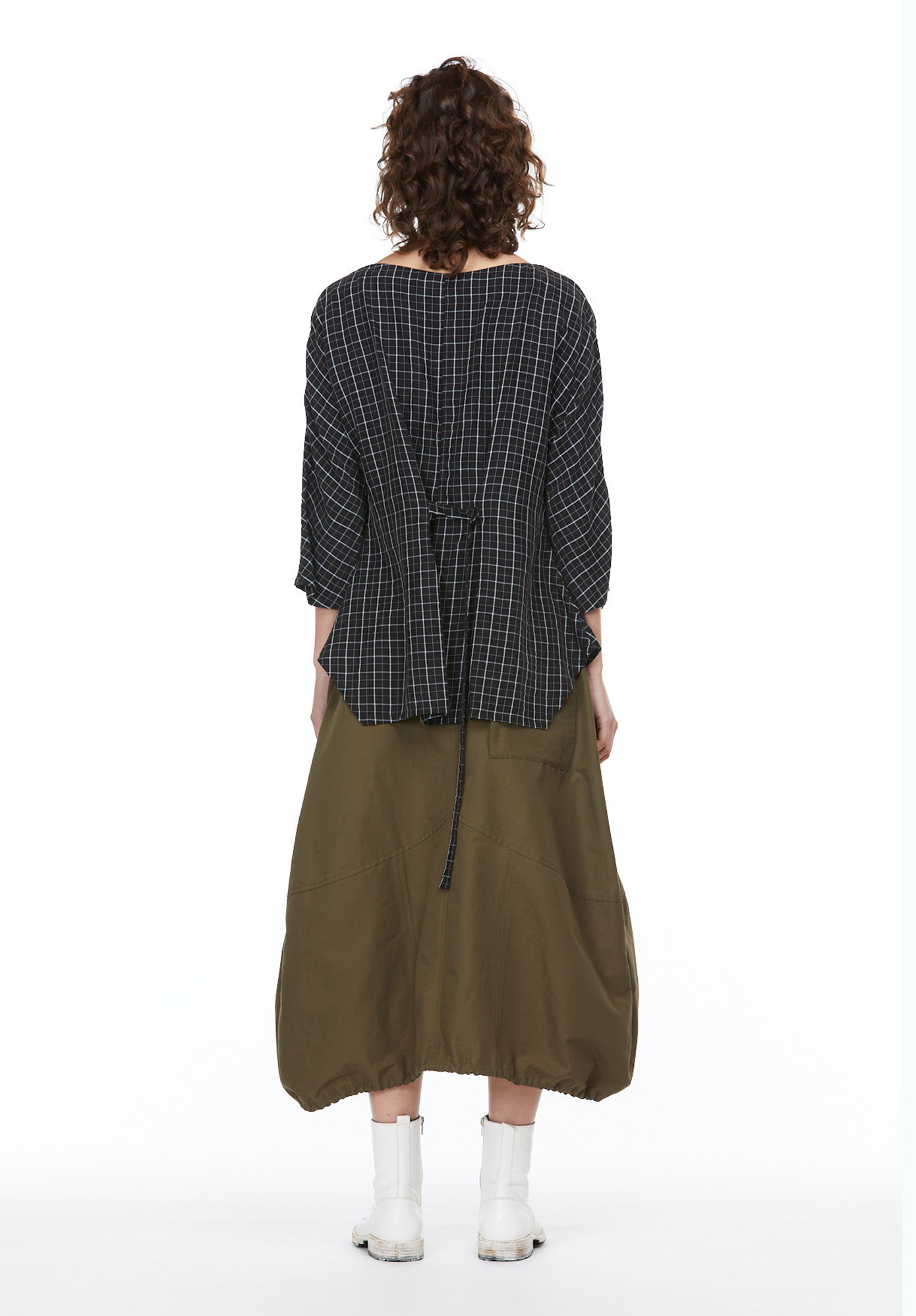 MM SÖHN - 2 FOLD REVERSIBLE TOP - BLACK