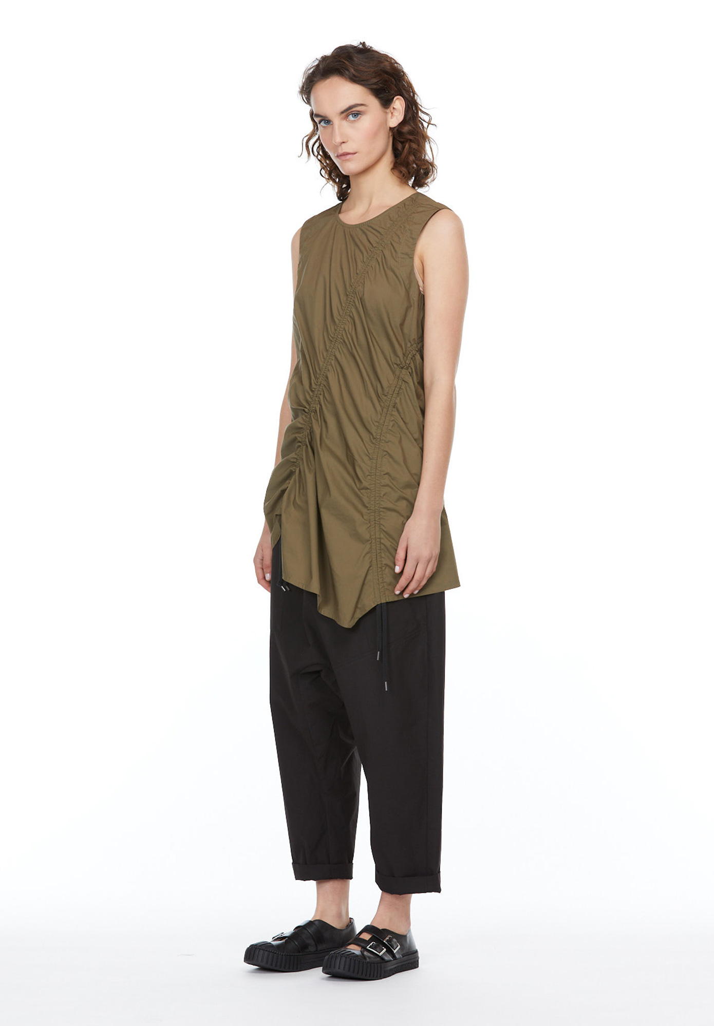 MM SÖHN - ADJUSTER CHANNEL TUNIC - KHAKI