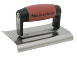 Marshalltown M136D Cement Edger Curved End Durasoft Handle 6in x 3in from Toolden.