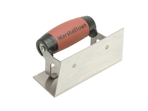 Marshalltown 65SSD Stainless Steel Internal Corner Trowel Square DuraSoft Handle from Toolden.
