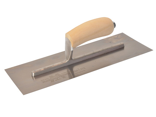Marshalltown MXS13SS Plasterers Finishing Trowel Stainless Steel Wooden Handle 13in x 5in from Toolden.