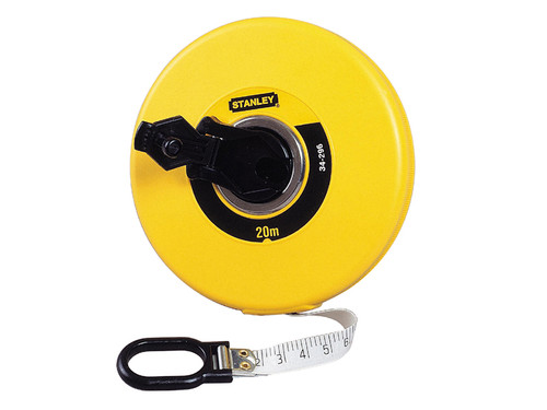 Stanley Tools Closed Case Fibreglass Tape 20m (Width 12.7mm)