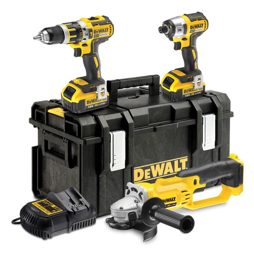 DeWalt DCK382M2-GB 18V 4.0Ah Li-lon XR Cordless Triple Pack from Toolden