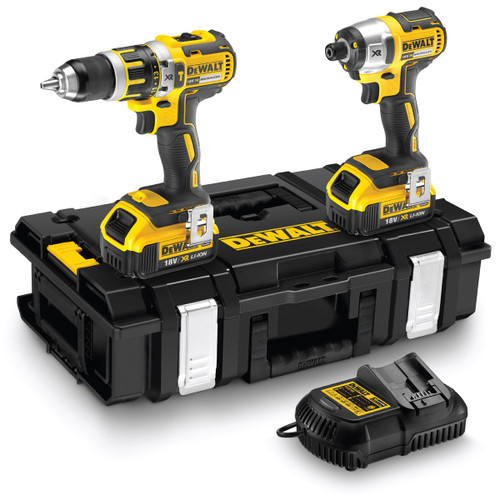 DeWALT DCK250M2T Brushless Combi Drill & Impact Driver 18v 2 X 4Ah Li-ion Batteries FROM TOOLDEN