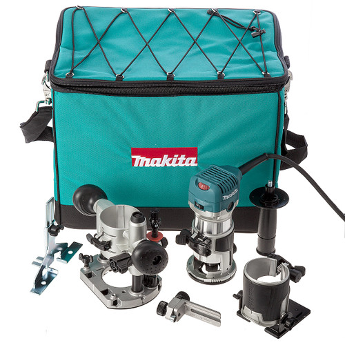 Makita RT0700CX2 240v Router Trimmer + 2 Bases from Toolden