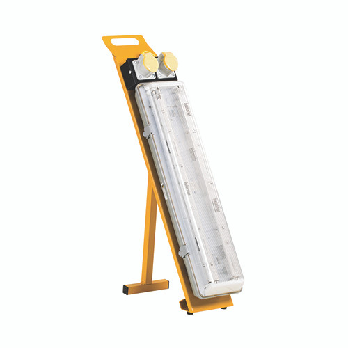 Defender 2Ft - 2x 18W Encapsulated Fluorescent Floor Light With Power Take Off Point 110V