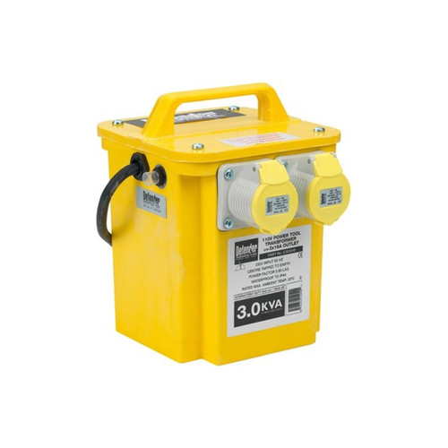 Defender 3kVA Transformer 2x 16A Outlets 110V  | Toolden
