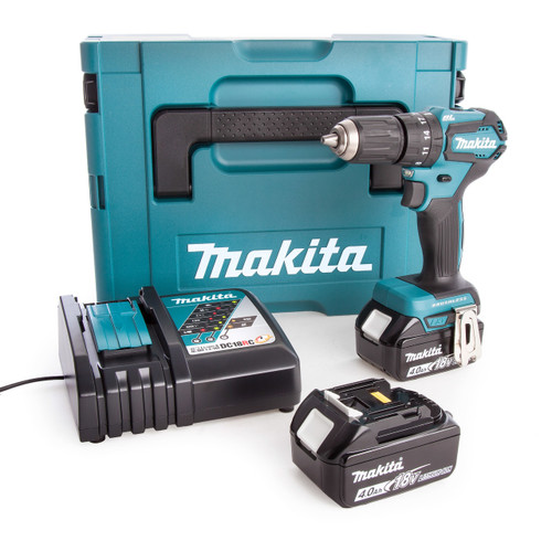 Makita DHP483RMJ 18V Brushless Compact Combi Drill With 2 x 4.0Ah Batteries
