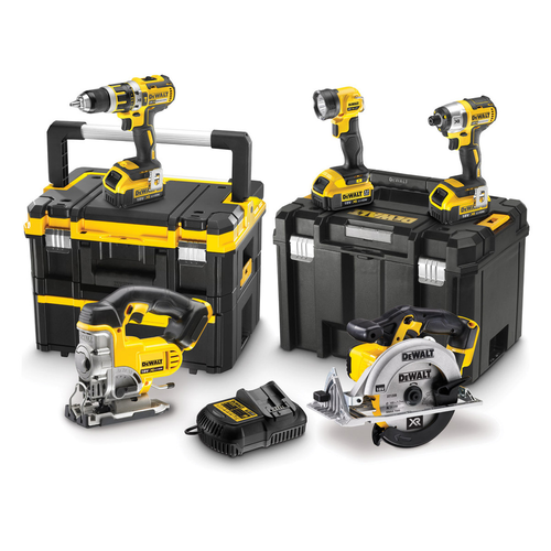 Dewalt DCK550M3T 18v XR 5 Piece Cordless Kit with 3 X 4.0ah from Toolden