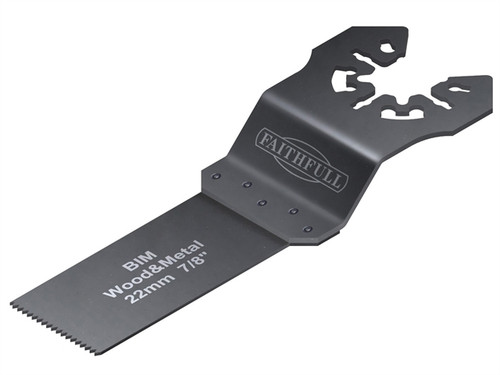 Faithfull FAIMFWM22 Multi-Functional Tool Bi-Metal Flush Cut Wood/Metal Blade 22mm
