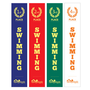 Our Swimming Place Ribbons are the perfect choice for recognising achievements and participation in swimming events of all kinds. These vibrant ribbons come in 1st, 2nd, 3rd or 4th place, making them suitable for any swimming competitions. Crafted with high-quality materials, they are durable and visually appealing, ensuring a memorable keepsake for recipients.