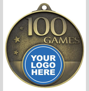 100 Games Milestone Medal - Front