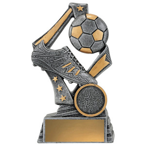 The Football / Soccer Theme Trophy is a vibrant and sporty award designed to celebrate skill, teamwork, and achievement in football. Featuring a dynamic football–inspired design, this trophy captures the fast-paced and inclusive spirit of the game. Its modern styling and quality finish make it an excellent choice for presentations at all levels of competition.