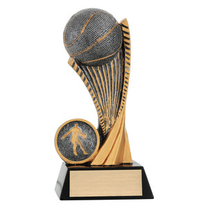 The Basketball Arch Trophy is a bold and modern award designed to celebrate outstanding performances on the basketball court. Featuring a sleek arch design with basketball-themed elements, this trophy captures the speed, skill, and intensity of the game. Its striking presentation and customisable base make it an ideal choice for recognising individual excellence or team success at all levels of competition.