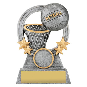 The Netball Comet Trophy is a striking and dynamic award designed to celebrate exceptional achievements in netball. Featuring a comet-inspired design that reflects speed, agility, and precision, this trophy captures the skill and excitement of the game. Its bold appearance and customisable base make it an ideal choice for recognising outstanding individual performances or team success.