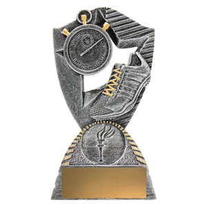Recognise outstanding performance on the track with the bold and modern Athletics Gambit Trophy. Designed with sharp lines, dynamic angles, and an action-inspired athletics motif, this trophy makes a strong statement at any presentation event.