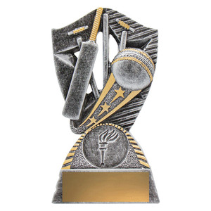 Recognise outstanding performance on the field with the bold and modern Cricket Gambit Trophy. Designed with sharp lines, dynamic angles, and a detailed cricket motif, this trophy makes a strong statement at any presentation event.