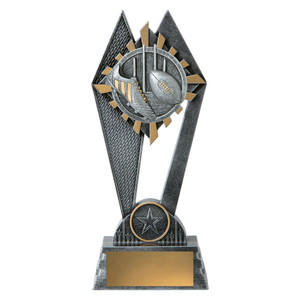 The Aussie Rules Peak Trophy is a bold and dynamic award designed to celebrate excellence in Australian Rules Football. Featuring a striking peak design with Aussie Rules–themed details, this trophy symbolises strength, skill, and reaching the pinnacle of success on the field. Its polished finish and customisable base make it an outstanding choice for recognising individual or team achievements.