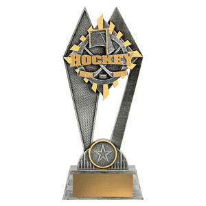 The Ice Hockey Peak Trophy is a cool and commanding award designed to celebrate speed, grit, and precision on the ice. Featuring a striking peak design with hockey-themed details, this trophy symbolises determination, teamwork, and reaching the pinnacle of success in the rink. Its polished finish and customisable base make it an excellent choice for recognising individual skaters or championship teams across any league.