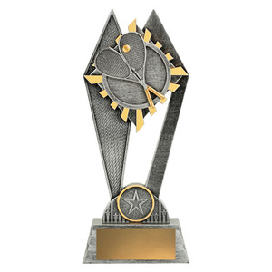 The Squash Peak Trophy is an intense and energetic award designed to celebrate agility, reflexes, and court endurance. Featuring a striking peak design with squash-themed details, this trophy symbolises speed, strategy, and reaching the pinnacle of success within the four walls. Its polished finish and customisable base make it an excellent choice for recognising individual champions or league winners across any grade.
