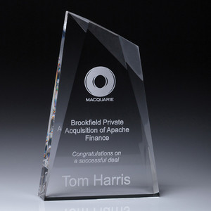 The Acrylic Octagon Award is a timeless and versatile recognition piece, distinguished by its classic geometric shape and bevelled edges. Designed to catch the light from every angle, this award offers a crystal-clear finish that embodies clarity, precision, and high achievement.