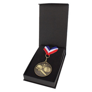 Flip-Top Box - Ribbon & Medal