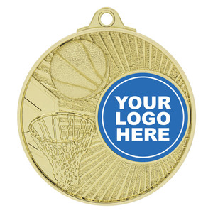 Blitz Basketball Medal - Gold