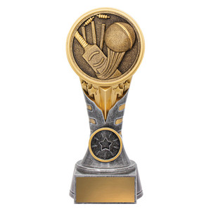 The IKON Cricket Trophy is a bold and dynamic award designed to celebrate the vibrant energy and high-impact nature of the sport. Featuring a brilliant multi-coloured and textured design, this trophy stands out as a modern masterpiece in any trophy cabinet. Its extra-weight construction gives it a substantial feel, making it an ideal choice for recognising elite performance and ensuring the recipient feels the gravity of their achievement.