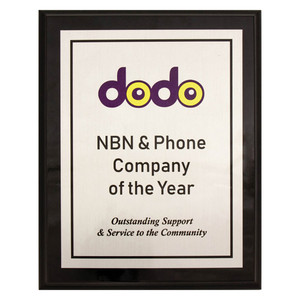 The Sublimated Colour Plaque in Silver is the ultimate choice for vibrant, high-impact recognition. By combining a silver aluminium plate with a sophisticated black plaque base, this award acts as a pristine canvas for your brand. Unlike traditional engraving, the sublimation process embeds your artwork directly into the surface, allowing for photographic detail and a limitless spectrum of colours that truly shine against the crisp silver background.