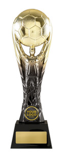 Bring an elite, contemporary edge to your presentation night with the Akron Series - Football Trophy. Heavily inspired by the iconic, globally recognised World Cup Trophy, this striking award elevates the classic design with a bold, modern twist. Featuring a sophisticated fusion of matte black and brilliant gold finishes, it creates a powerful visual contrast that captures the prestige of a hard-fought championship.