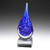 Art Glass Storm features a distinctive, cracked pattern of vibrant blue colours.