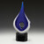Majestic art glass award, the Plume features different hues of blue, gravity defying design and premium crystal base for your engraving.