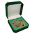 Crown Medal Velvet Box - Green