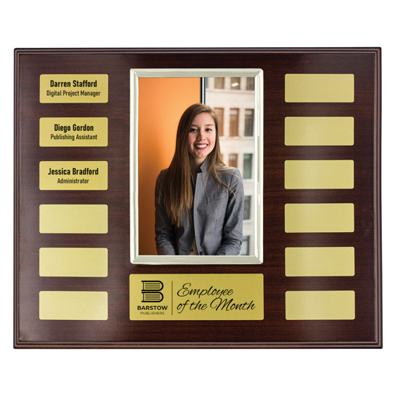 Celebrate excellence in style with the Exhibition Award Plaque. Designed for standout recognition, this plaque features a polished gold-tone plate mounted on a premium timber-look backing, creating a sophisticated and professional presentation.