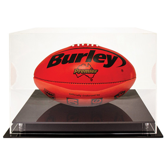 Showcase and protect your prized football with the Acrylic Case – Oval Ball.